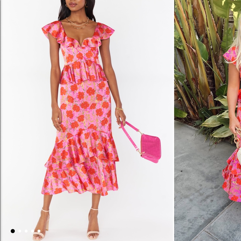 Show me your mumu reese ruffle dress smooch floral